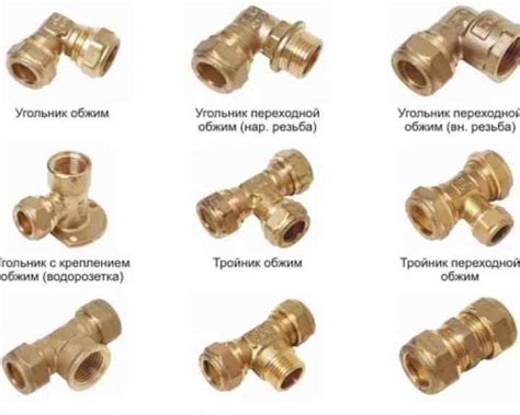 фитинги для медных труб под обжим