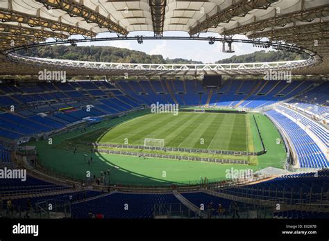 Rome Italy Olympic Stadium Empty Stock Photo Alamy