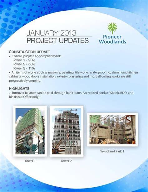 Pioneer Woodlands Tower Updates