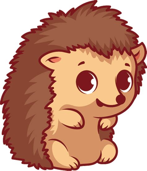 Cute Hedgehog Kawaii Cartoon Adorbale Animal Freetoedit Gambar Kartun