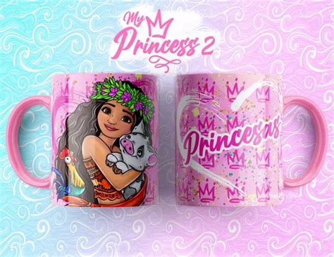 Kit Imprimible Plantillas Tazas Princesas Disney Sublimar M En Venta