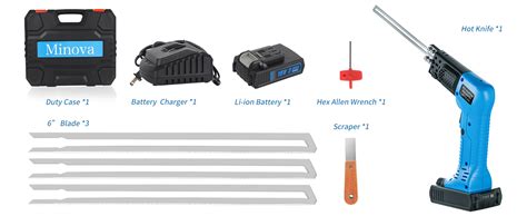 Minova Cordless Air Cooled Pro Electric Hot Knife Foam Cutter Kd Dc