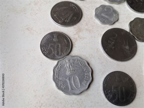 Old Indian Coins Stock Photo | Adobe Stock