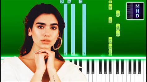 Dua Lipa Not My Problem Feat Jid Piano Tutorial Easy Youtube