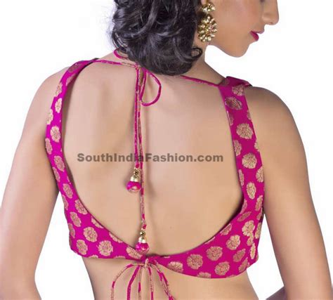 Backless Saree Blouse – South India Fashion