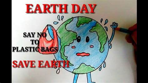 Save Earth From Plastic Poster