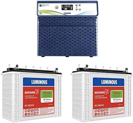 Luminous Inverter Battery Combo Zelio Pure Sine Wave Va V