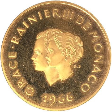 Pièce de monnaie Monaco 200 Francs or Flan bruni commémorative X ème