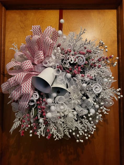 White Wedding Wreath or Christmas and Winter Wreath - Etsy