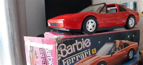 Ferrari 328 Gts Barbie De Mattel 1986 3136 Occasion Boite Abîmée En