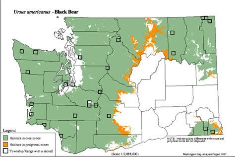 Black Bear Habitat Map