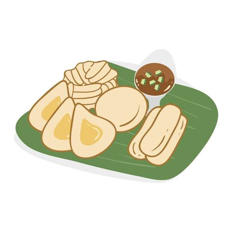 Indonesian Traditional Food Illustration 23843317 Vector Art At Vecteezy