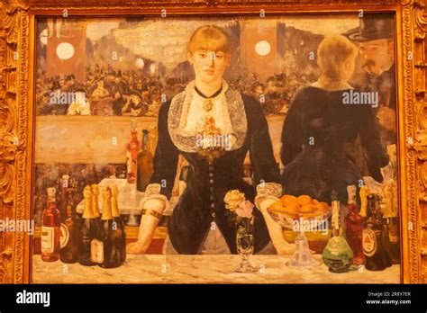 England, London, The Strand, Courtauld Gallery, Painting titled "A Bar ...