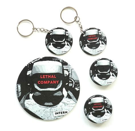 Lethal Company Merch Keychains Coasters Magnets Video Game Gifts Fridge ...