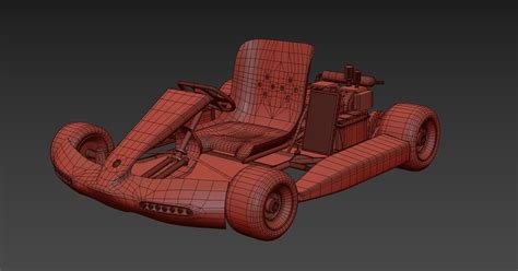 3d Model Go Karts Vr Ar Low Poly Cgtrader