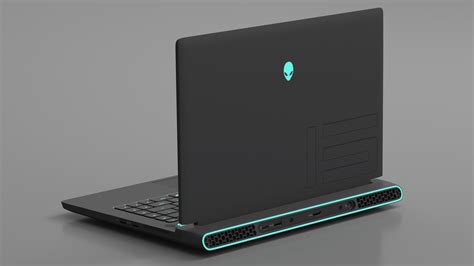 Gaming Laptop Alienware M15 R7 Turned On 3d Model 59 3ds Blend