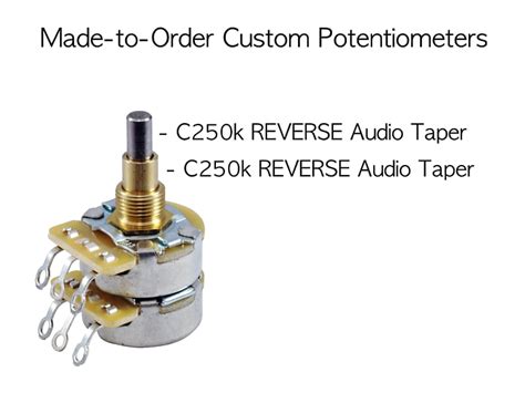 CTS 250k 250k Reverse Audio Concentric Potentiometer Custom Reverb