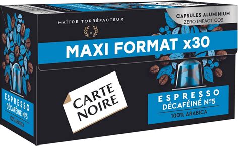 Carte Noire Espresso Décaféiné Nespresso Compatible Aluminium Capsules 1 Pack Of 30