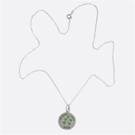 Victorian Royal Irish "Good Luck" Shamrock Pendant – Butter Lane Antiques