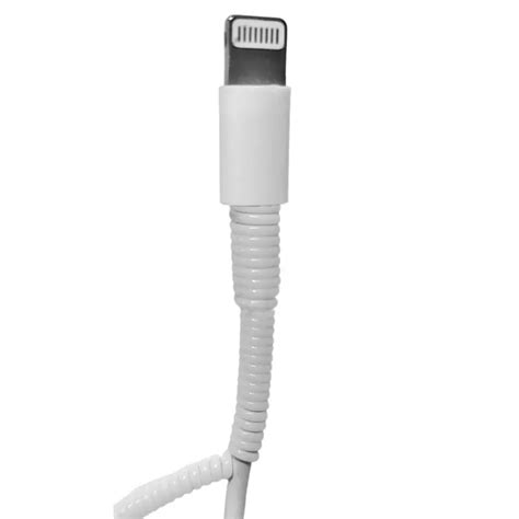 Ofertas En Pack Protector Resorte Espiral Blanco Cable Usb