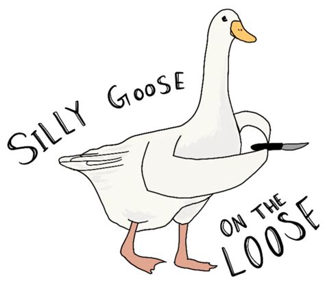 Silly goose painting funny goose print people person art geese goose ...