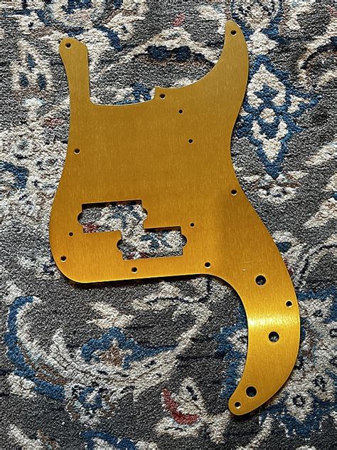 Fender Precision Bass Pickguard Gold Reverb