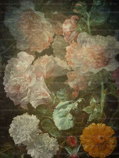 40 Fine Art Textures Floral Background Digital Bundle No Etsy