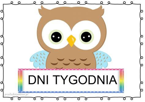 DNI TYGODNIA Plansze Zestaw 1