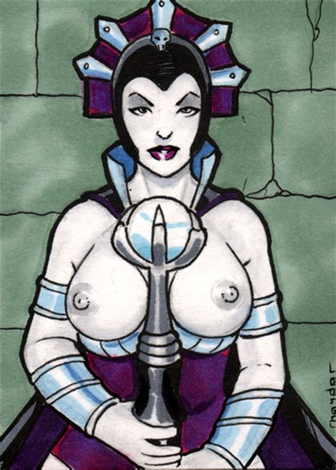 Evil Lyn Sketch Card By Rhaydar Hentai Foundry