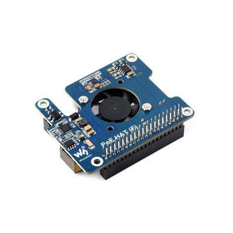 Waveshare Power Over Ethernet Poe Hat F For Raspberry Pi Ws