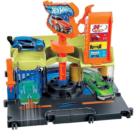 Pista Hot Wheels City Lava Rápido Mattel Brinquedo Interativo Carros para Crianças