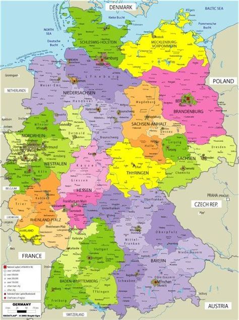 Free Printable Map Of Germany