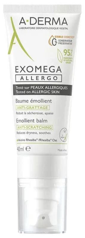 Exomega Allergo Baume Émollient 40ml A Derma IllicoPharma