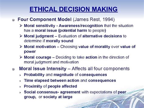 Ethical Decision Making Model 5 Basic Ethical Principles And Steps To