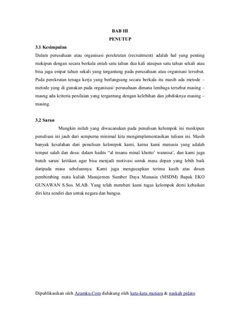 Penutup Contoh Kesimpulan Assignment Pdf Makalah Uin Sunan Kalijaga