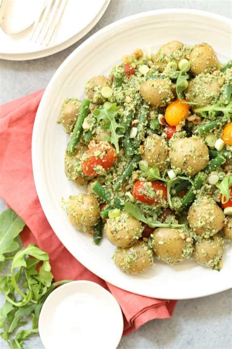 Arugula Pesto Potato Salad The Harvest Kitchen