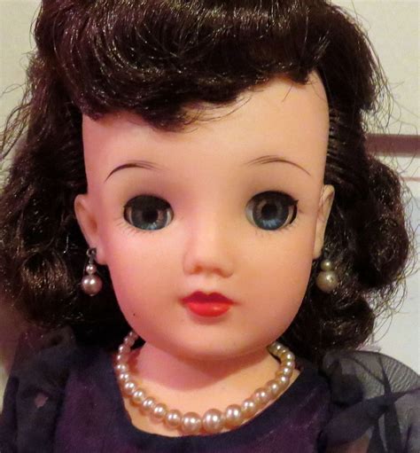 S Rare Brunette Miss Revlon Ideal Doll W Kissing Pink Navy