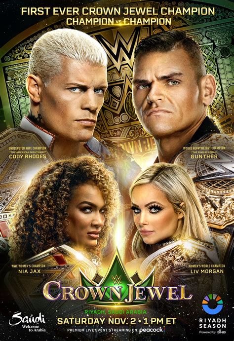 Wwe Crown Jewel Poster Revealed Top Matches Advertised F W Won