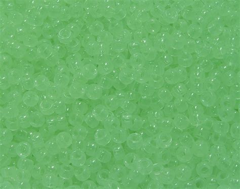 Jolly Store Crafts Green Glow In The Dark 65x4mm Mini Pony Beads Made