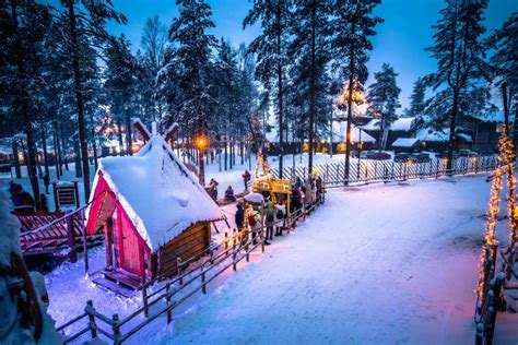 Rovaniemi - December 16, 2017: Santa Claus Village of Rovaniemi, Finland Editorial Image - Image ...