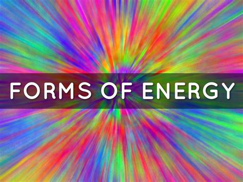 Energy Forms/Types Diagram | Quizlet