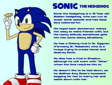 Sonic The Hedgehog Factfile By Spikeylord On DeviantArt