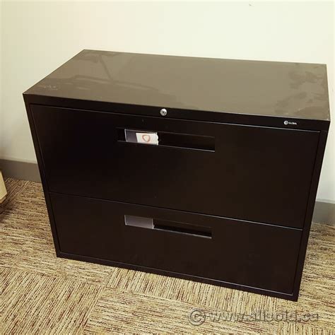 Global Black 2 Drawer Lateral File Cabinet, Locking - Allsold.ca - Buy ...