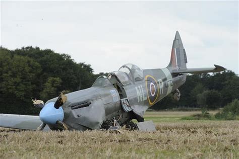 Ex Irish Air Corps Spitfire Engine Failure In Kent