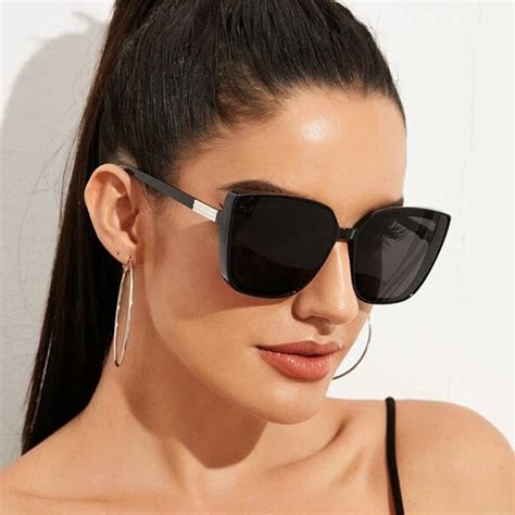 Shades Sunglasses Women Men Large Frame Spek Mata Viral Glasses