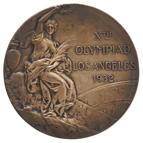 Lot Detail - Gold Medal Awarded in the 1932 Summer Olympics, Awarded to ...