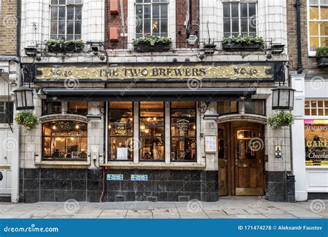 The Two Brewers Pub On Monmouth Street Covent Garden London Editorial