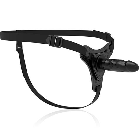 Пенис колан със силиконово дилдо 14 5см Silicone Strap on Black на ХИТ цена Dildo bg