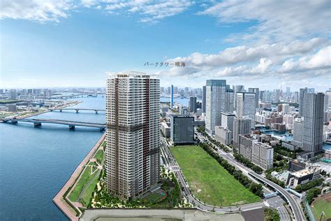 中央区 地上48階、高さ約178mの「パークタワー晴海」 2018年5月の建設状況 東京・大阪 都心上空ヘリコプター遊覧飛行