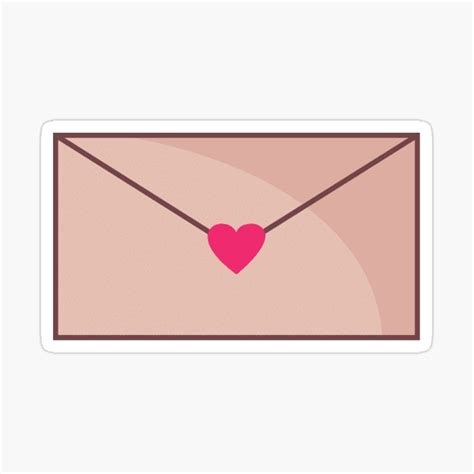 Cute Envelope Cartoon Sticker For Sale By Ella Way Stecker